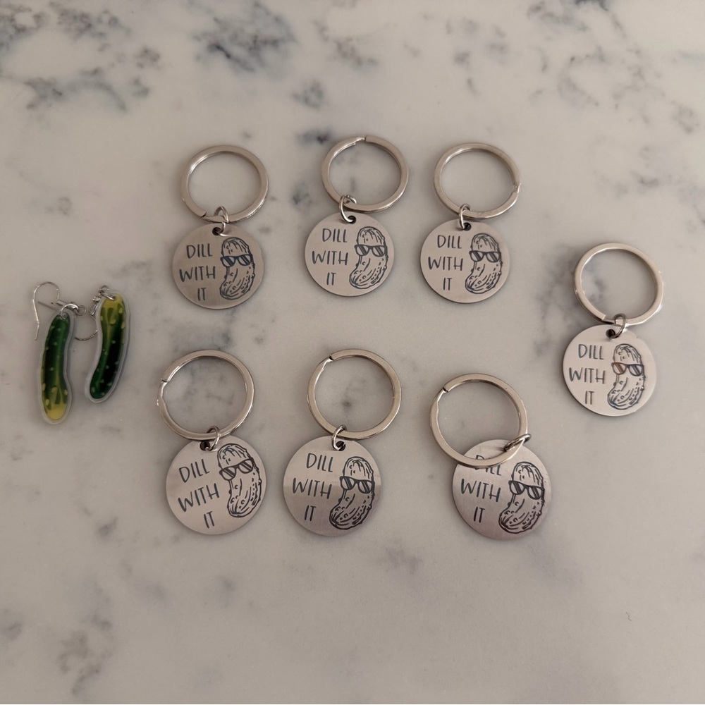 Dill With It Keychain Set